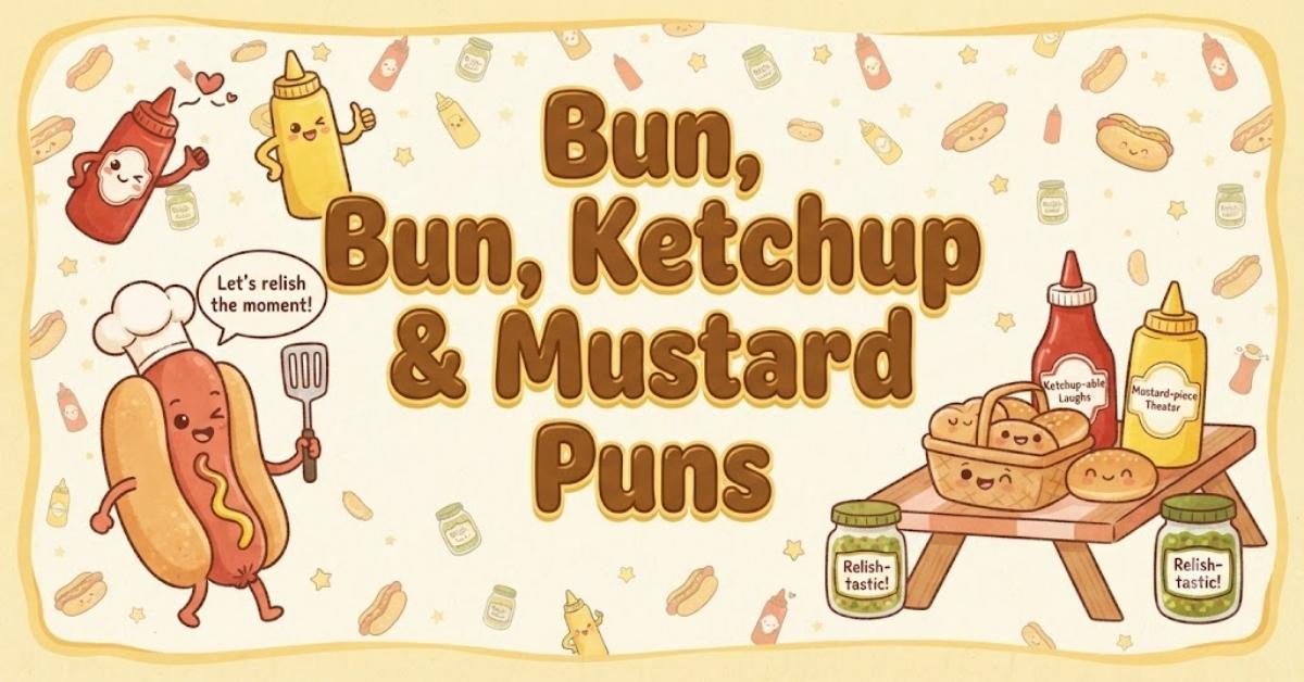 Bun, Ketchup & Mustard Puns