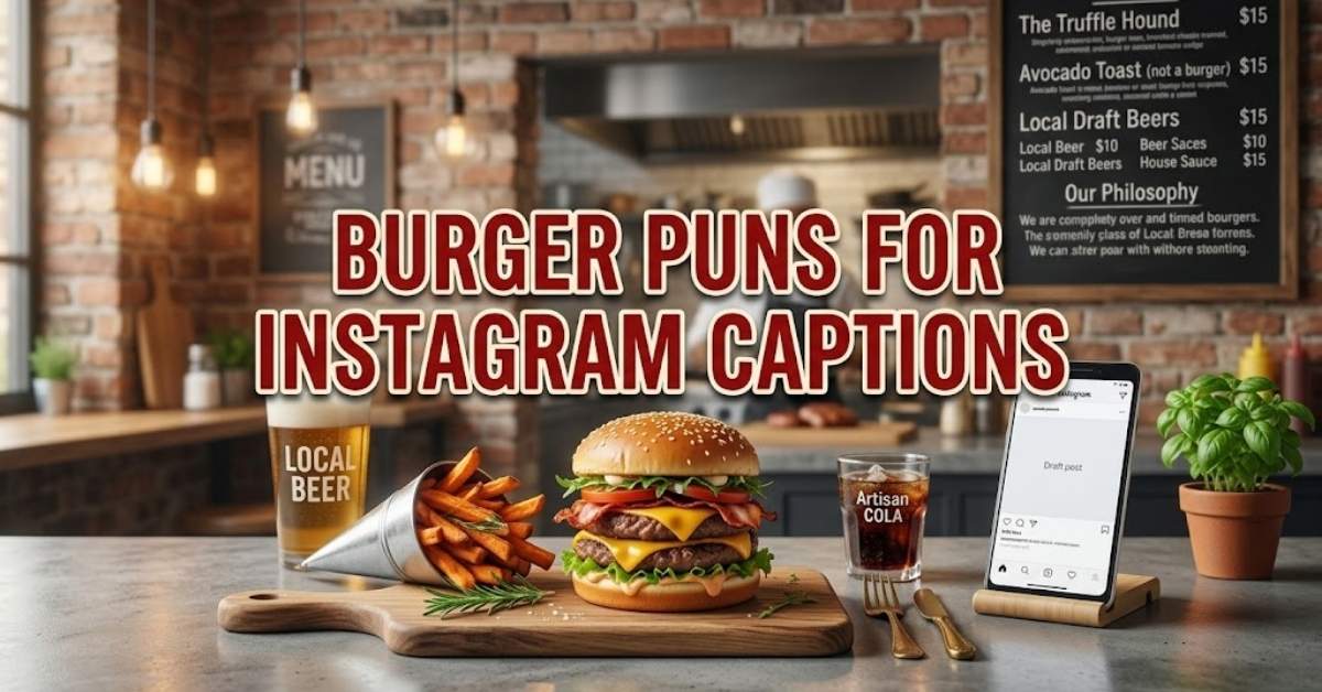  Burger puns for Instagram captions