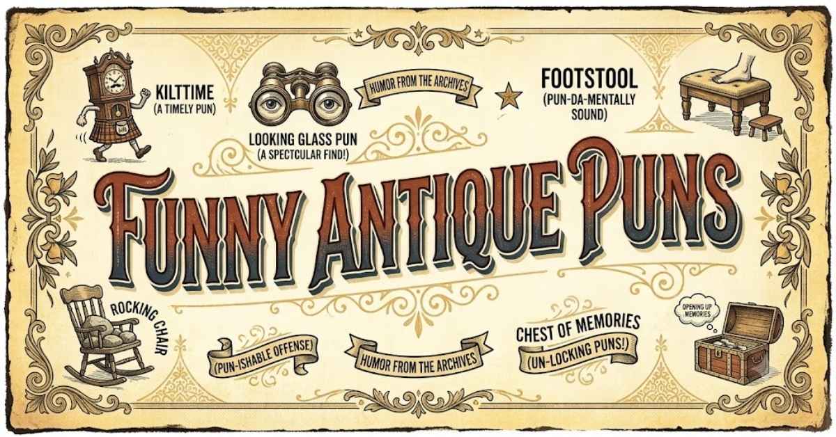 Funny Antique Puns
