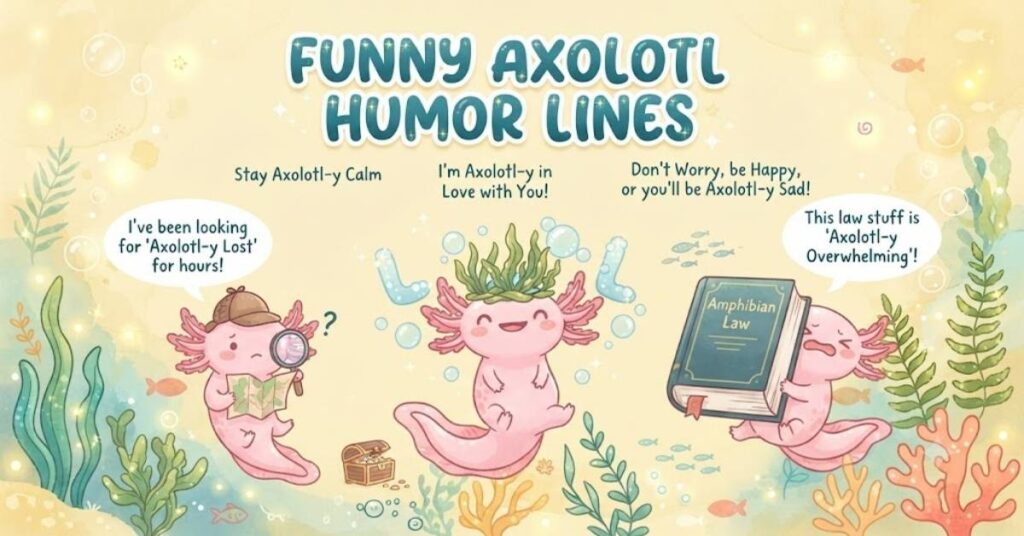 Funny Axolotl Humor Lines