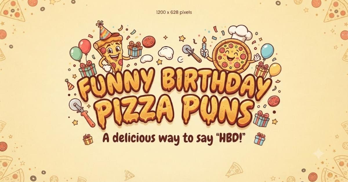 Funny Birthday Pizza Puns