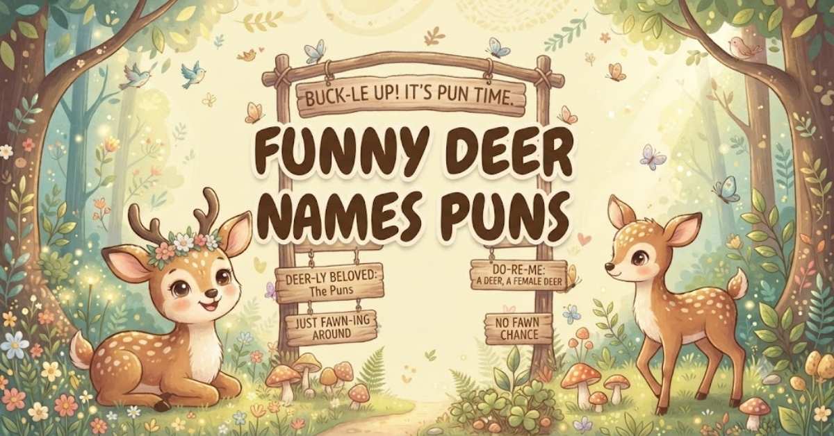 Funny Deer Names Puns
