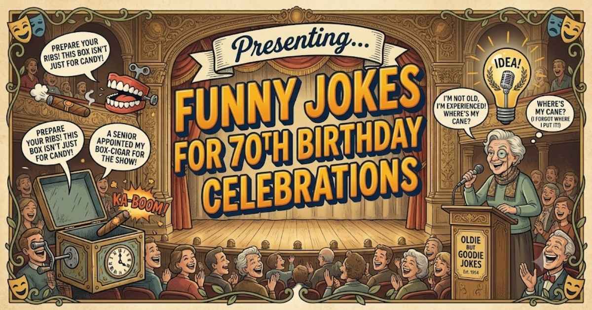 Funny Jokes for 70th Birthday Celebrations