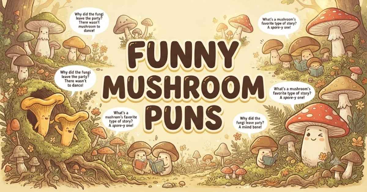 Funny Mushroom Puns
