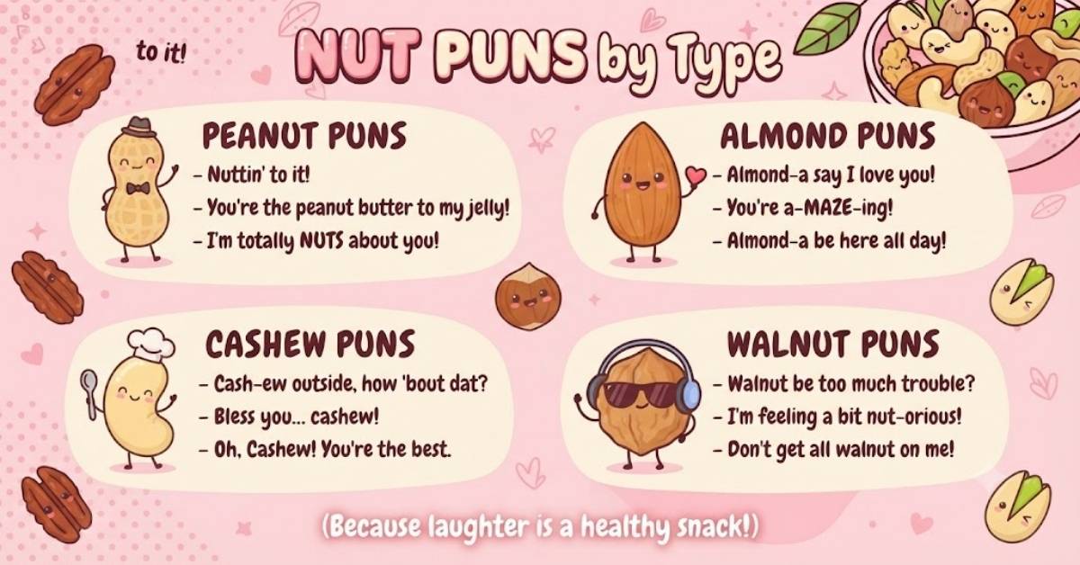  Nut Puns by Type