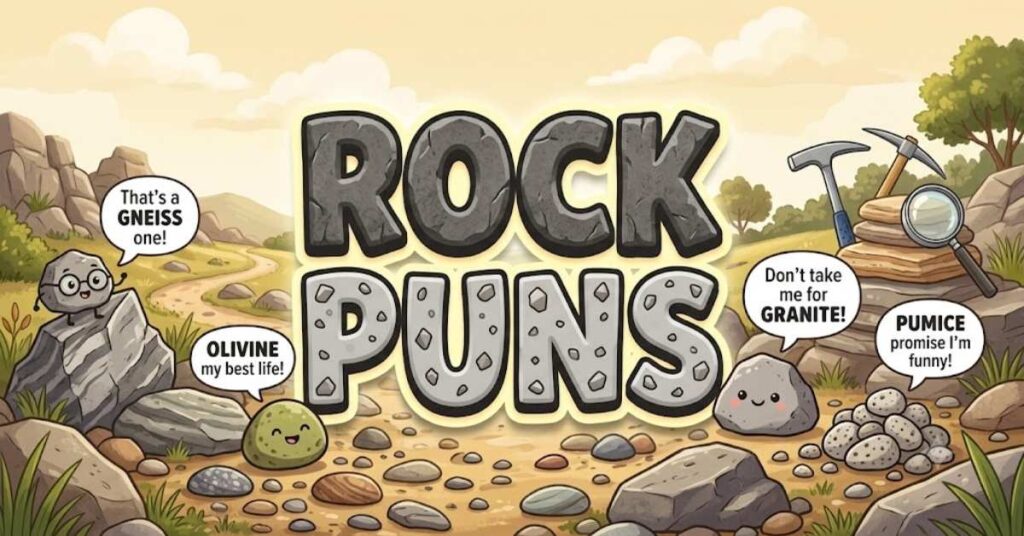 317+ Hilarious Rocks Puns That’ll Crack You Up 2026