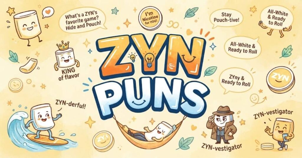 150+ Zyn Puns: Hilarious and Clever Wordplay for Every Occasion